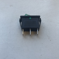 Переключатель: СS-789 зеленый 3-х конт узкий KCD3